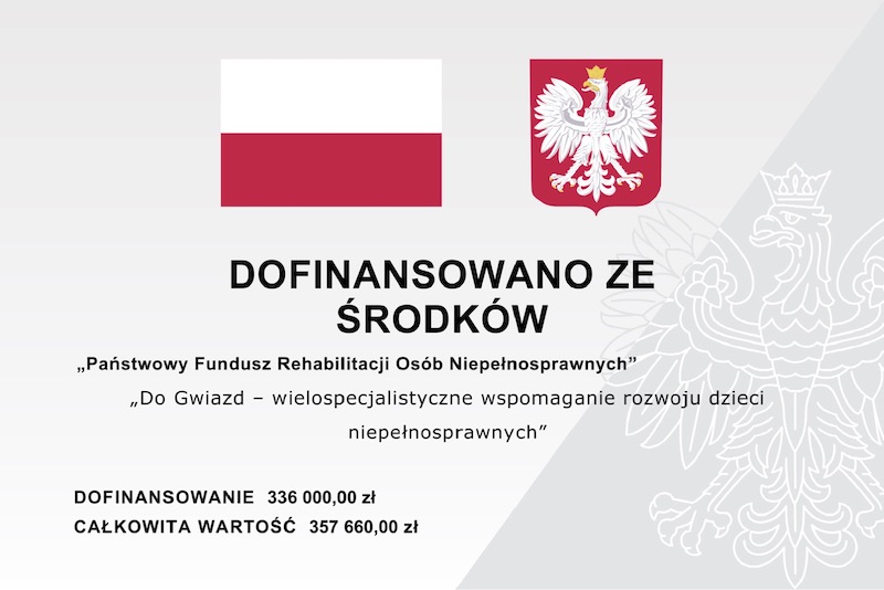 Projekt „Do Gwiazd – wielospecjalistyczne wspomaganie rozwoju dzieci niepełnosprawnych”
